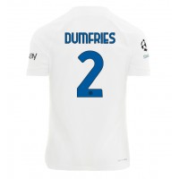 Camisa de time de futebol Inter Milan Denzel Dumfries #2 Replicas 2º Equipamento 2023-24 Manga Curta